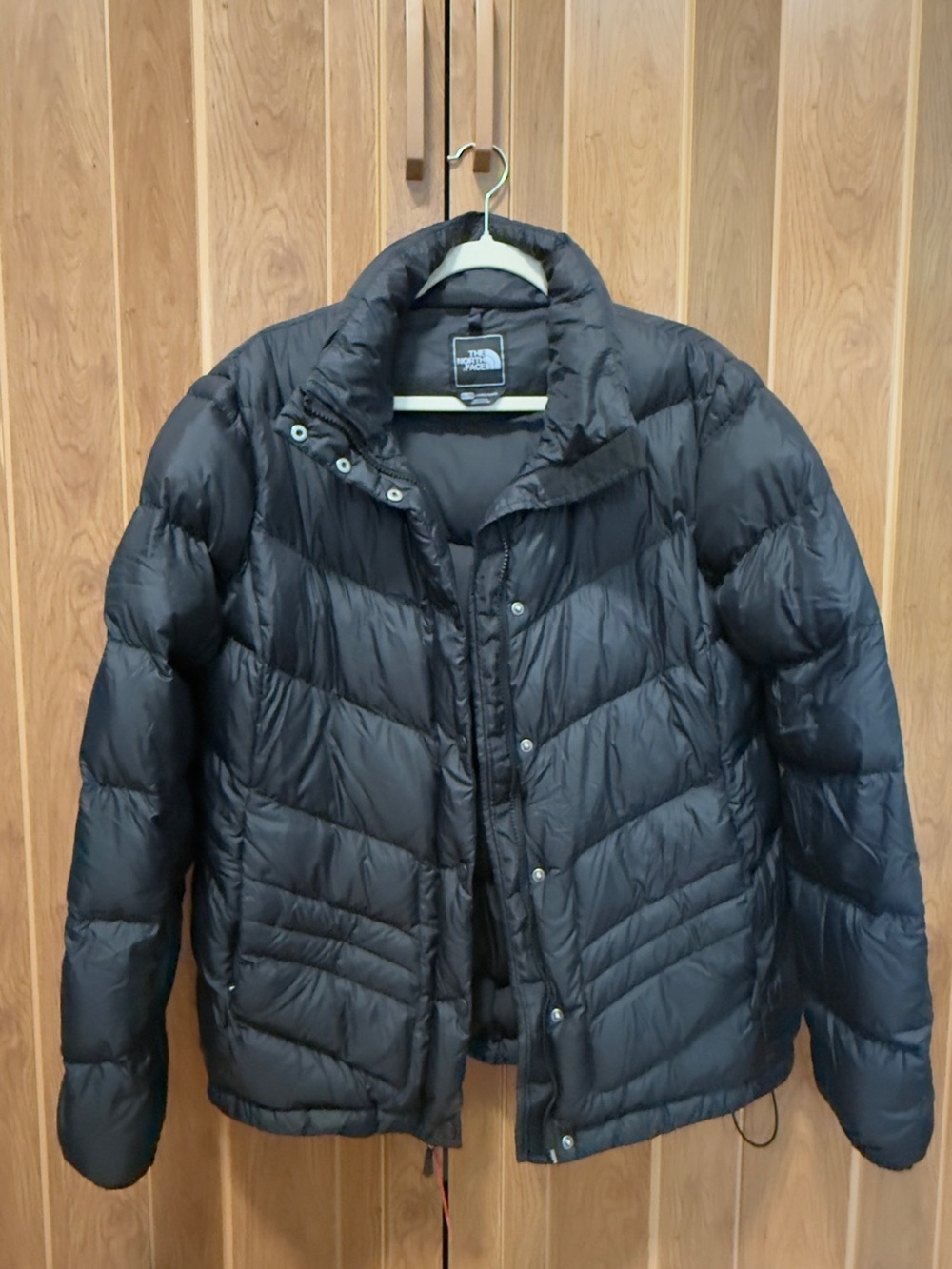 The North Face Black Quilted Down Jacket women’s XL